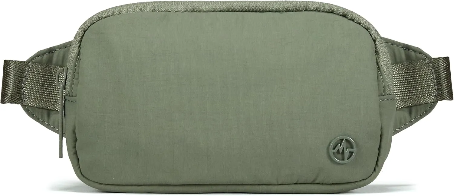Pander Mini Belt Bag  Ultra Compact, Fits 6.7 Phone, Lipstick, Earbuds, Essentials, Small Crossbody Waist Purse, Grey Sage
