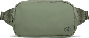 Pander Mini Belt Bag  Ultra Compact, Fits 6.7 Phone, Lipstick, Earbuds, Essentials, Small Crossbody Waist Purse, Grey Sage