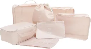 Piece Travel Storage Bag Set Packing Cubes for Suitcases Wrinkle Packing