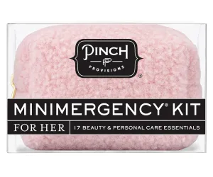 Pinch Provisions Minimergency Kit, Includes 17 Travel-Sized Cosmetic Essentials, Convenient for Purses, Emergency Beauty Accessories, Gifts for Holidays & Birthdays, Sherpa Blush