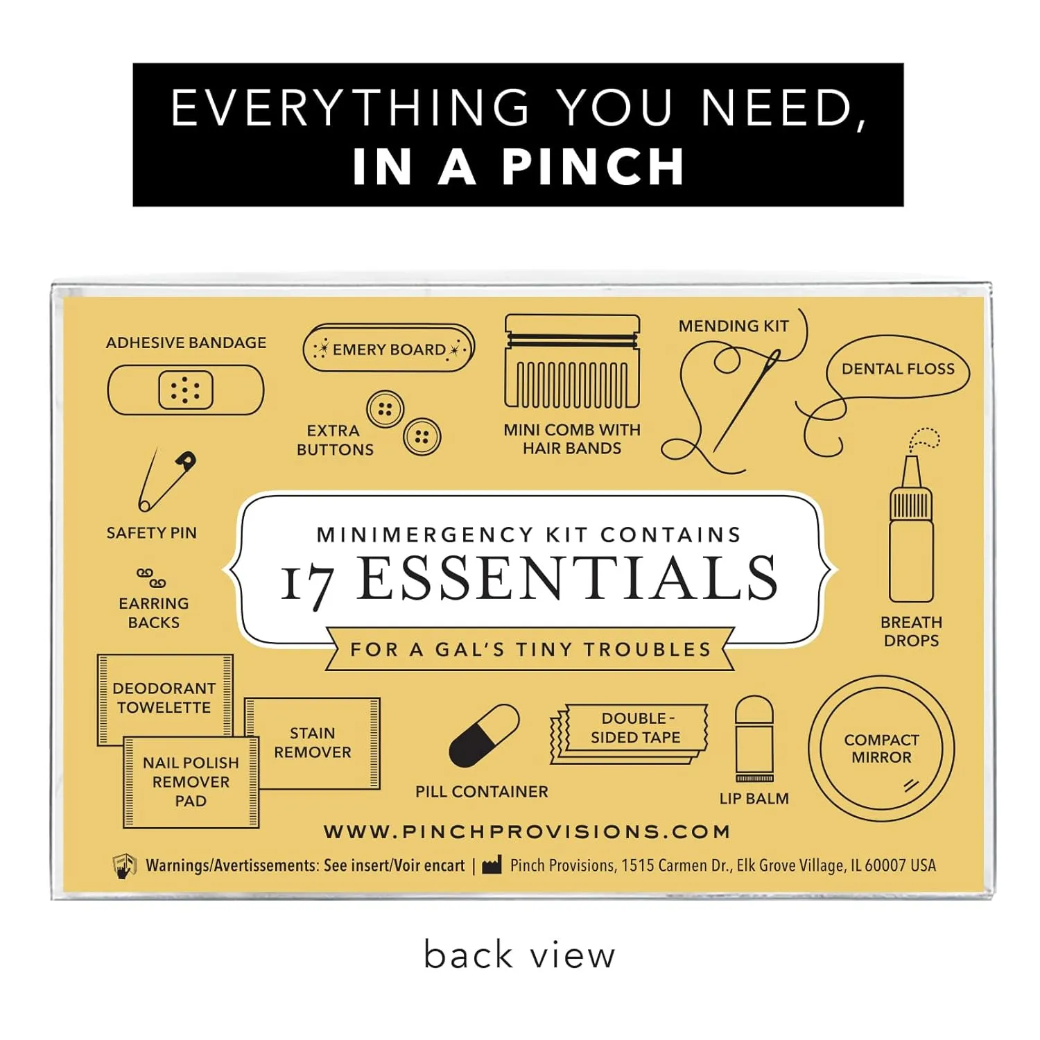Pinch Provisions Pastel Puffer Minimergency Kit, Includes 17 Travel-Sized Cosmetic Essentials, Convenient for Purses, Emergency Beauty Accessories, Gifts for Holidays & Birthdays, Aura