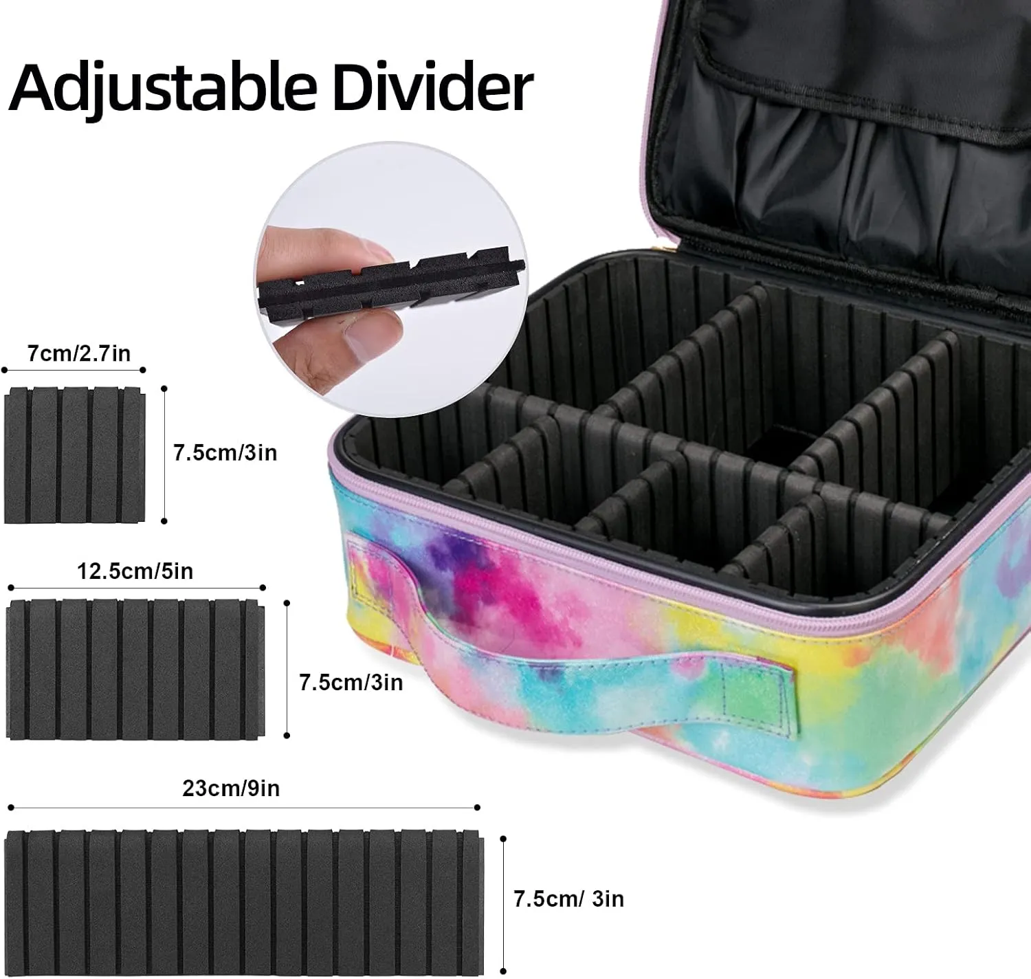 Professional Makeup Bag Travel Make Up Cosmetic Bags Organizer and Storage for Women Waterproof Large Train Case Pink Portable Beauty Box for Travelling