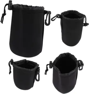 Protect Your Camera Lens Neoprene Waterproof Pouch Case Hooks for Belt or Bag Easy to Carry