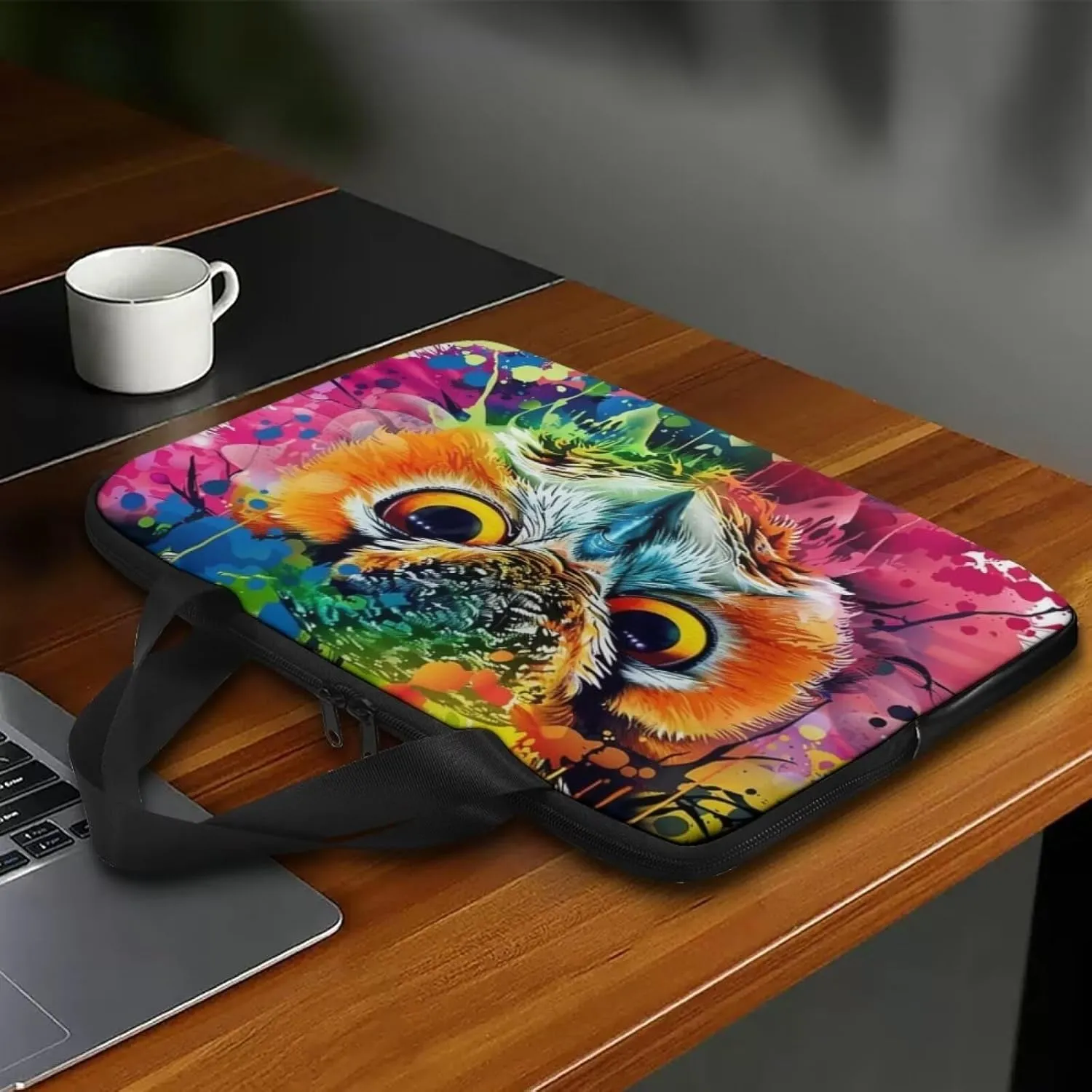 PU Leather Laptop Bag Design for Business Professional Commuter, Protective Sleeve Fits Laptop