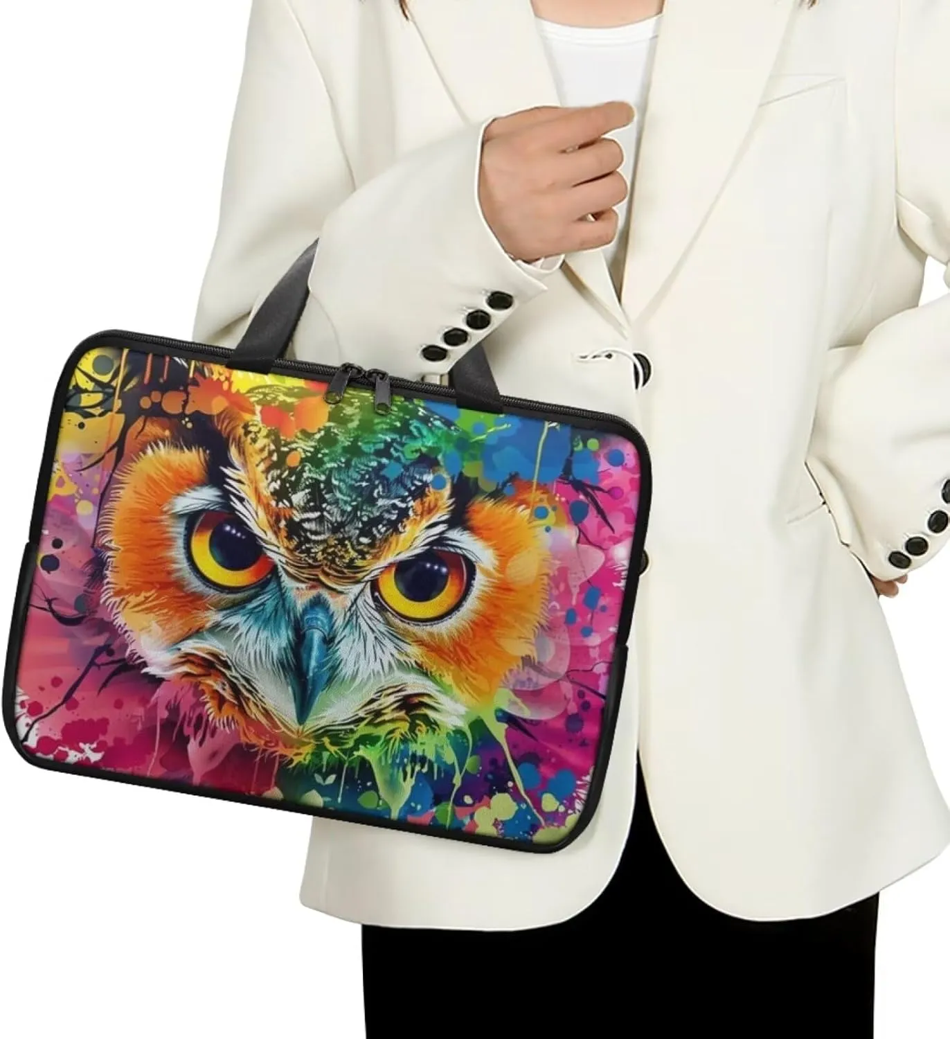 PU Leather Laptop Bag Design for Business Professional Commuter, Protective Sleeve Fits Laptop