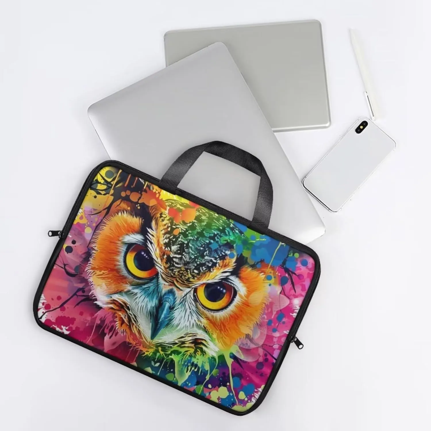 PU Leather Laptop Bag Design for Business Professional Commuter, Protective Sleeve Fits Laptop