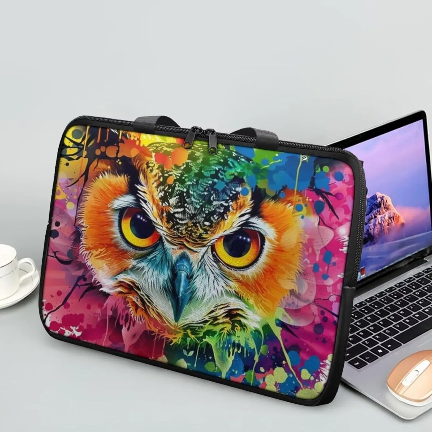 PU Leather Laptop Bag Design for Business Professional Commuter, Protective Sleeve Fits Laptop