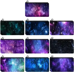 Reginary 20 Pieces Cosmetic Bag for Women, Roomy Makeup Bags with Zipper Toiletry Bag Pouch Travel Packing Accessory Organizer Gifts, 7 x 4.3 Inches (Starry Sky)