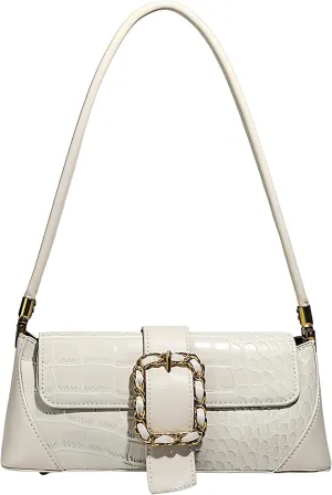 Retro French Clutch Handbag, Small Shoulder Bag for Women 90s Classic Purse Bag