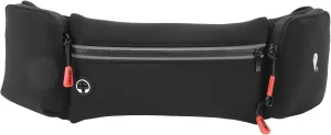 Running Waist Belt Hydration Belt with Water Bottle Holder & Running Pouch Belt, Great for Hiking and Fitness Compact and Convenient Running Waist Pack and Bag (Black)