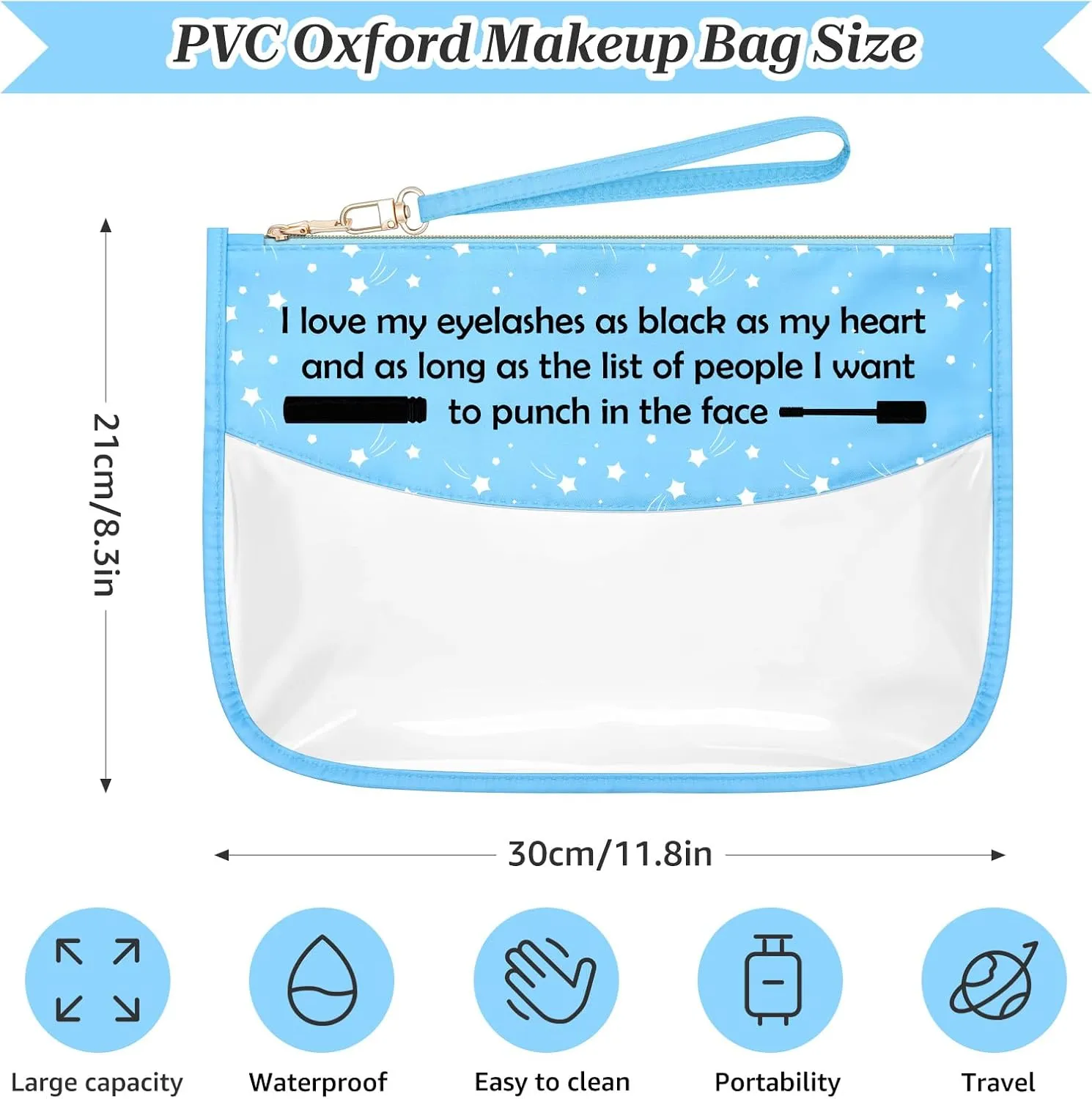 Sazuwu Professional Makeup Bags for Artists Makeup Lover Gifts for Girls Mascara Gifts Beautician Graduation Gifts Cosmetic Travel Bag Organizer Mascara Christmas Birthday Present