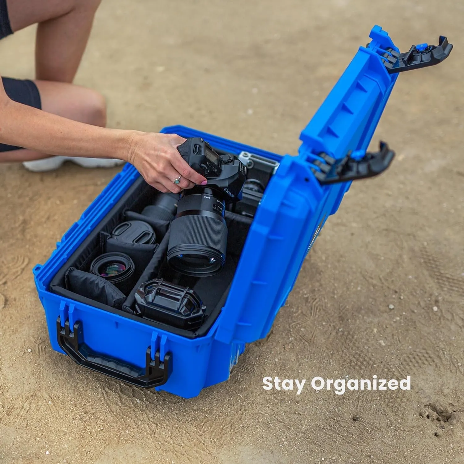 Seahorse 830 Professional Camera Protective Hard Case with Padded Dividers - TSA Approved/Mil Spec / IP67 Waterproof/USA Made for Professional Photographers Camera Enthusiasts