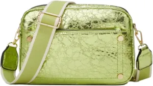 Shiny Leather Bags for Women on Trend Shoulder Bag Crossbody Bag Satchel Versatile Purses for Work Travel 2024