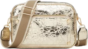 Shiny Leather Bags for Women on Trend Shoulder Bag Crossbody Bag Satchel Versatile Purses for Work Travel 2024