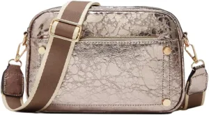 Shiny Leather Bags for Women on Trend Shoulder Bag Crossbody Bag Satchel Versatile Purses for Work Travel 2024