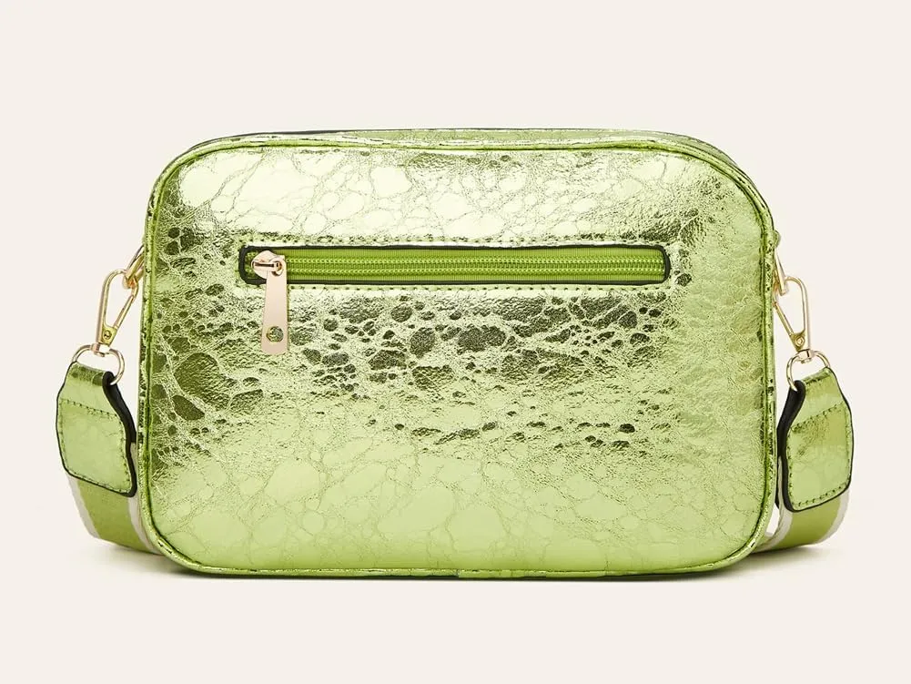 Shiny Leather Bags for Women on Trend Shoulder Bag Crossbody Bag Satchel Versatile Purses for Work Travel 2024