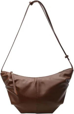 Shoulder Bag for Women Retro Crossbody Bags Y2K Trendy Purse Vegan Leather Hobo Handbags Removable Strap