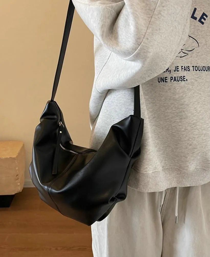 Shoulder Bag for Women Retro Crossbody Bags Y2K Trendy Purse Vegan Leather Hobo Handbags Removable Strap