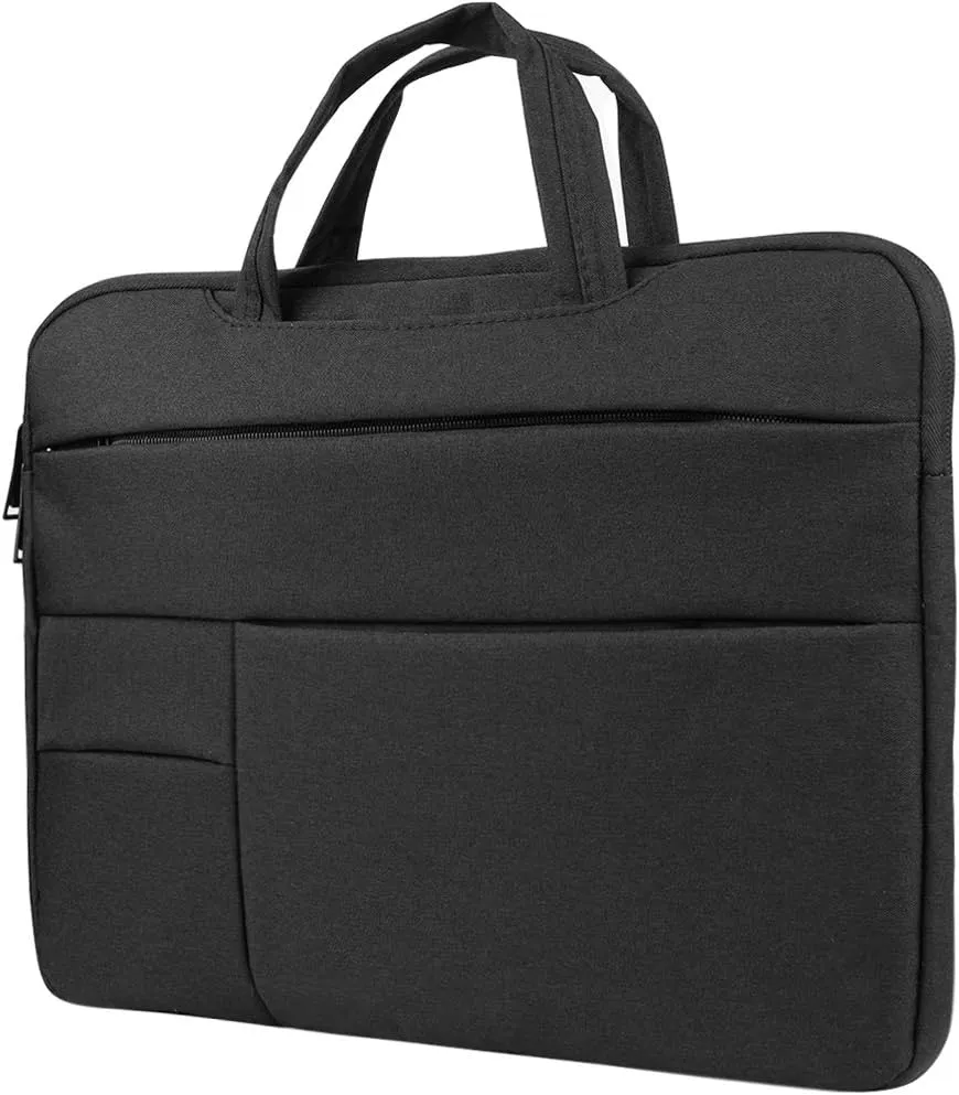 Slim Thin Lightweight 15.6 in Laptop Carrying Case Briefcase Bag for School, College, Professional Executives, Work Meetings