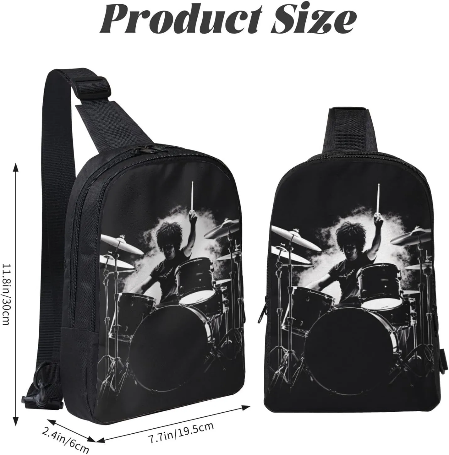 Sling bag for Women Men Trendy Sling Bakpack Casual Chest Bag Drummer Fanny Pack for Travel Hiking
