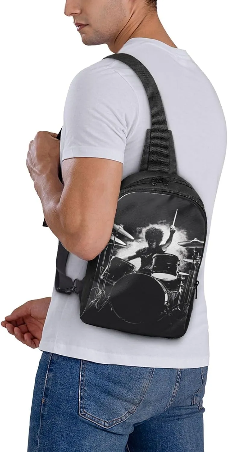 Sling bag for Women Men Trendy Sling Bakpack Casual Chest Bag Drummer Fanny Pack for Travel Hiking