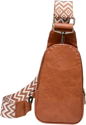 Sling Bag for Women Stylish Chest Pack Lightweight PU Leather Crossbody Fanny Pack for Daily Use and Travel Versatile for Essentials