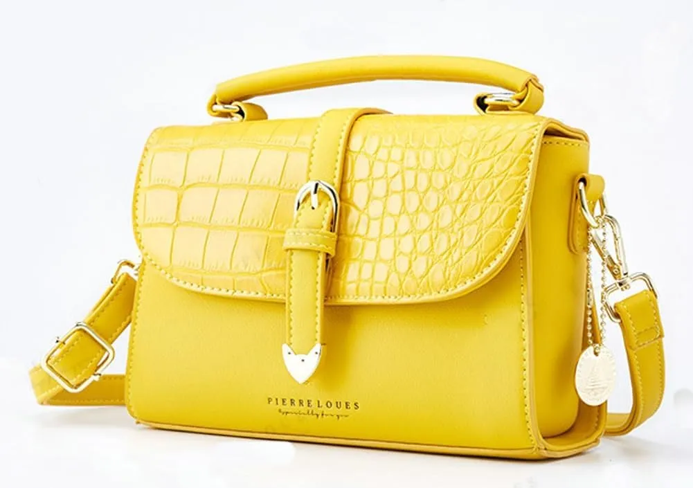Slouchy Satchel Crossbody Handbags Women Trendy Crocodile Leather Flap Top Handle Purses Crescent Hobo Bags Shoulder Bag
