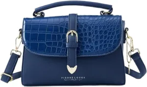 Slouchy Satchel Crossbody Handbags Women Trendy Crocodile Leather Flap Top Handle Purses Crescent Hobo Bags Shoulder Bag