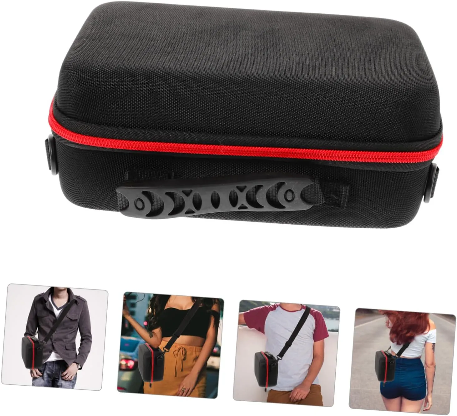 Small Camera Bag Compact DIY Digital Storage Pouch with Zipper Handle for Travel and Outdoor Activities Design for Easy Organization