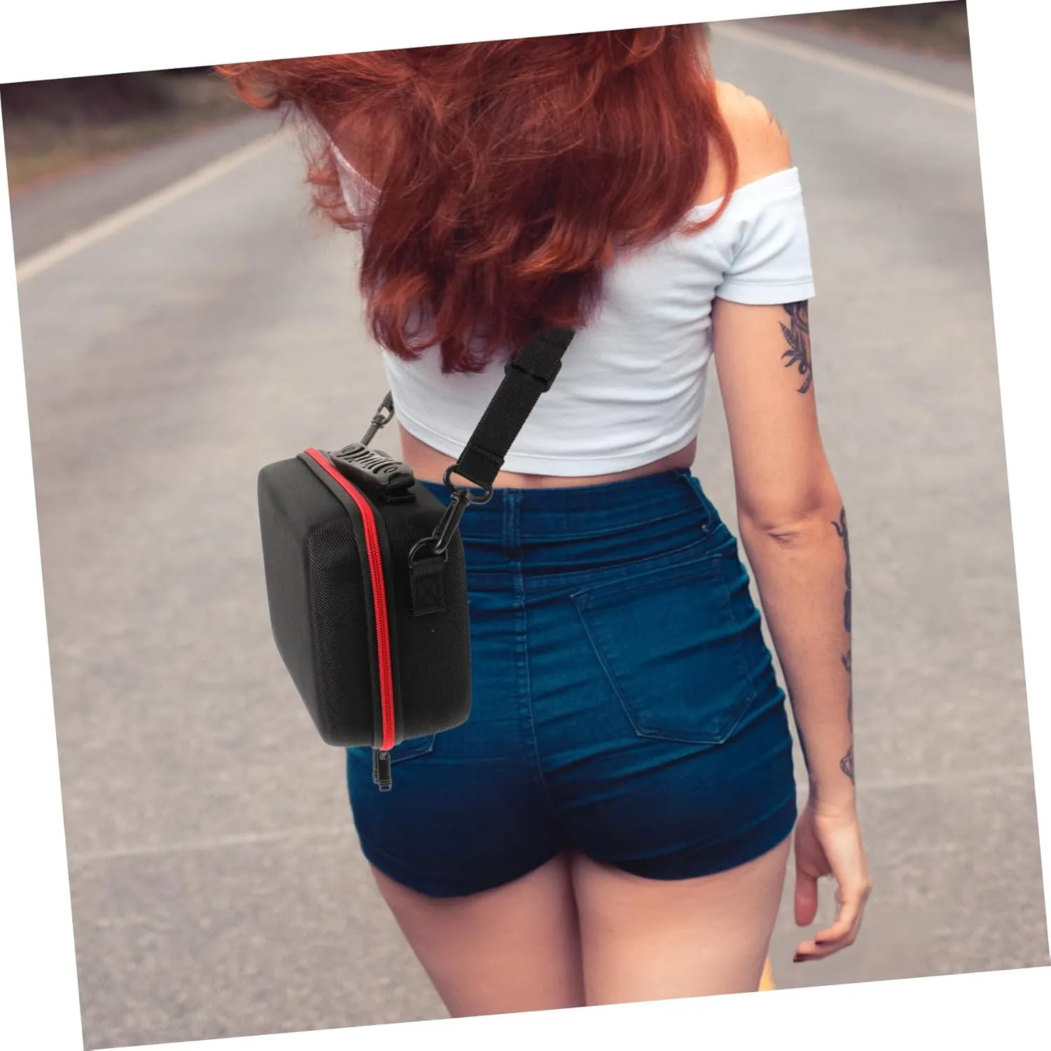 Small Camera Bag Compact DIY Digital Storage Pouch with Zipper Handle for Travel and Outdoor Activities Design for Easy Organization