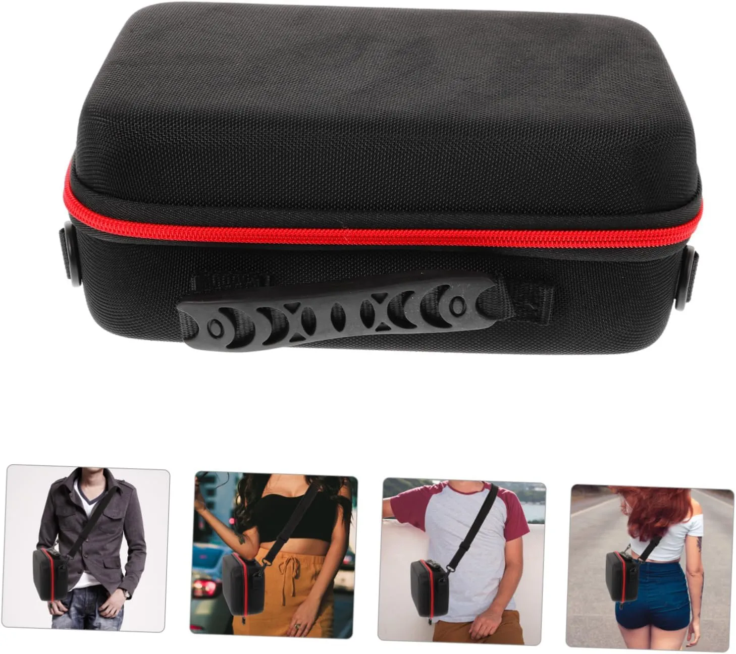 Small Camera Bag Hard Camera Case for Travel Compact Digital Storage Pouch with Cuttable Sponge Organized Portable Design for Go Use