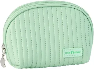 Small Compact Large Capacity Makeup Bag Cute Aesthetic Cosmetic Bags for Travel Essentials Organizer Waterproof Soft Leather Makeup Bag Zipper Pouch Portable Toiletry Bag for Women
