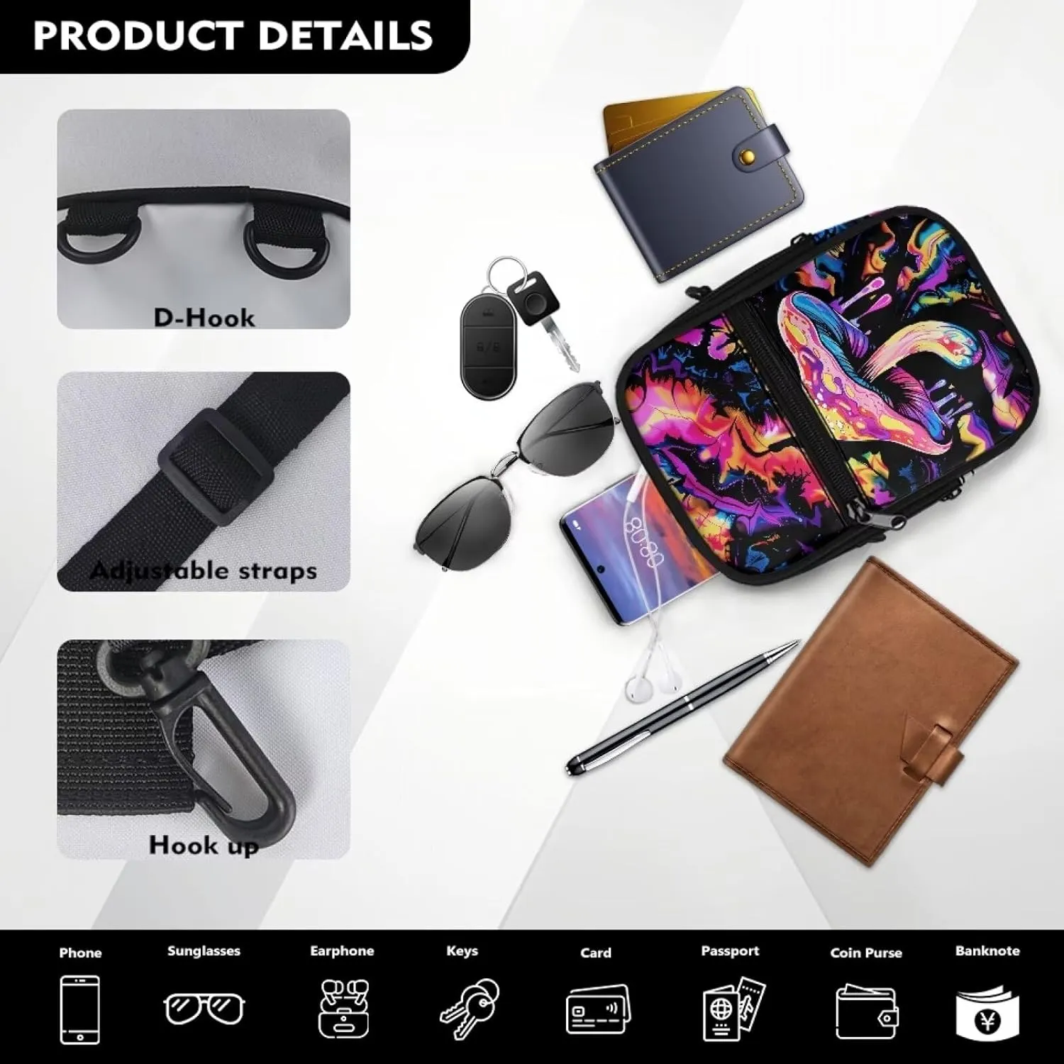 Small Sling Bag for Women Crossbody Purse Crossbody Bag Fanny Pack Crossbody Casual Shoulder Bag
