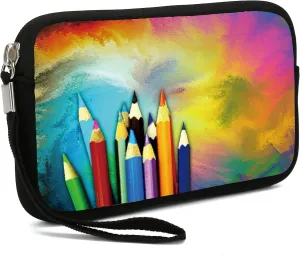 Small Toiletry Bags for Women, Adorable Roomy Makeup Pouch- Purse Cute Cosmetic Bag Travel Toiletry Bag Pouch Waterproof Organizer Bag (Pencils)
