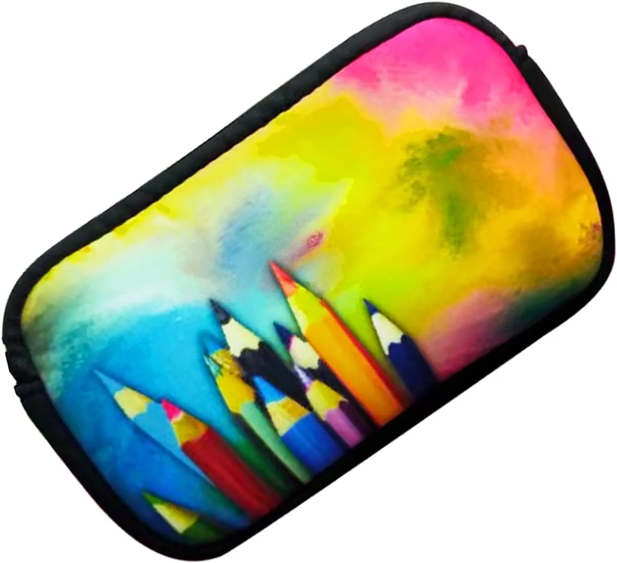 Small Toiletry Bags for Women, Adorable Roomy Makeup Pouch- Purse Cute Cosmetic Bag Travel Toiletry Bag Pouch Waterproof Organizer Bag (Pencils)