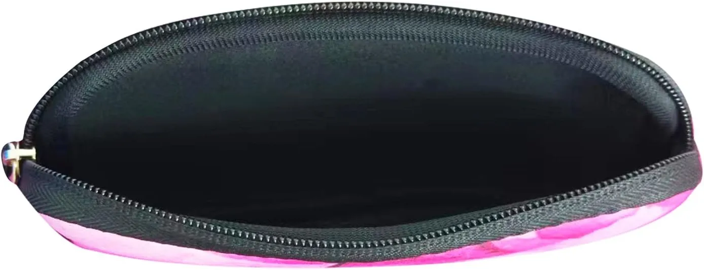 Small Toiletry Bags for Women, Adorable Roomy Makeup Pouch- Purse Cute Cosmetic Bag Travel Toiletry Bag Pouch Waterproof Organizer Bag (Pink Butterfly)