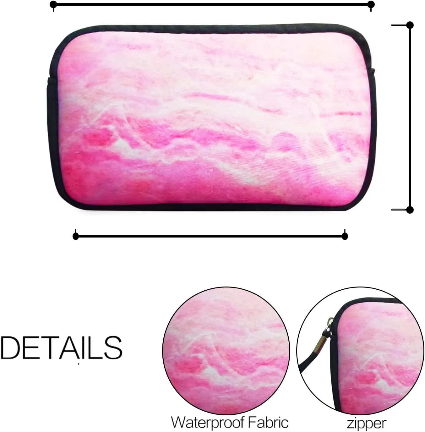 Small Toiletry Bags for Women, Adorable Roomy Makeup Pouch- Purse Cute Cosmetic Bag Travel Toiletry Bag Pouch Waterproof Organizer Bag (Pink Galaxy)