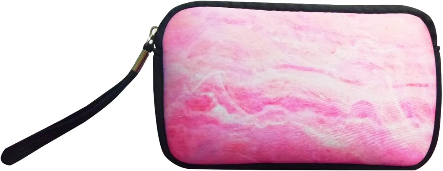 Small Toiletry Bags for Women, Adorable Roomy Makeup Pouch- Purse Cute Cosmetic Bag Travel Toiletry Bag Pouch Waterproof Organizer Bag (Pink Galaxy)