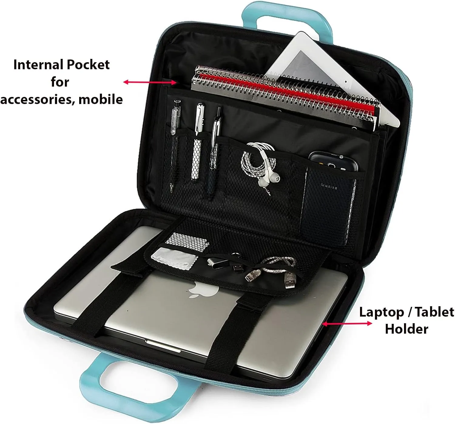 Sumac Crossbody Messenger Professional Executive Briefcase Bag for 11 in Acer Chromebook, Lenovo Thinkpad Yoga, iPad Pro
