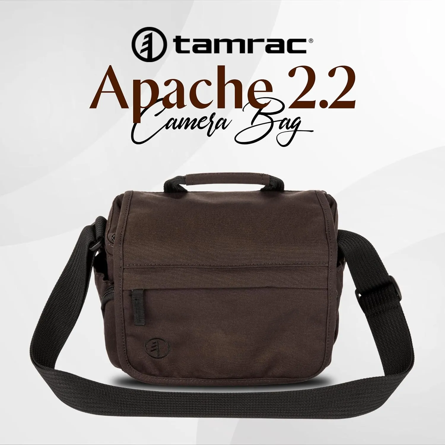 Tamrac Apache 2.2 Camera Bag for Photographers, Camera Case for Photography Accessories, Shoulder Bag for Compact DSLR and Mirrorless Cameras, Crossbody Camera Bag  Black