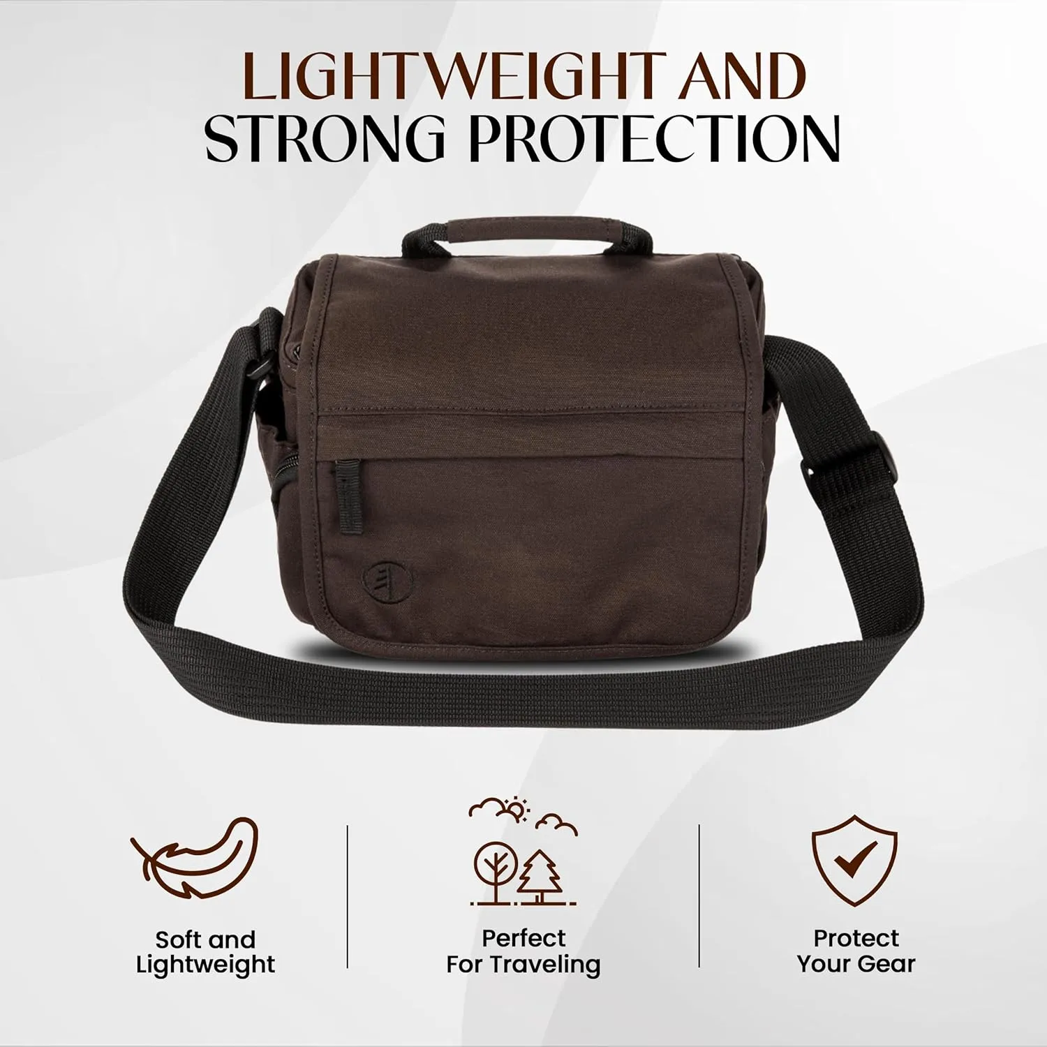 Tamrac Apache 2.2 Camera Bag for Photographers, Camera Case for Photography Accessories, Shoulder Bag for Compact DSLR and Mirrorless Cameras, Crossbody Camera Bag  Black