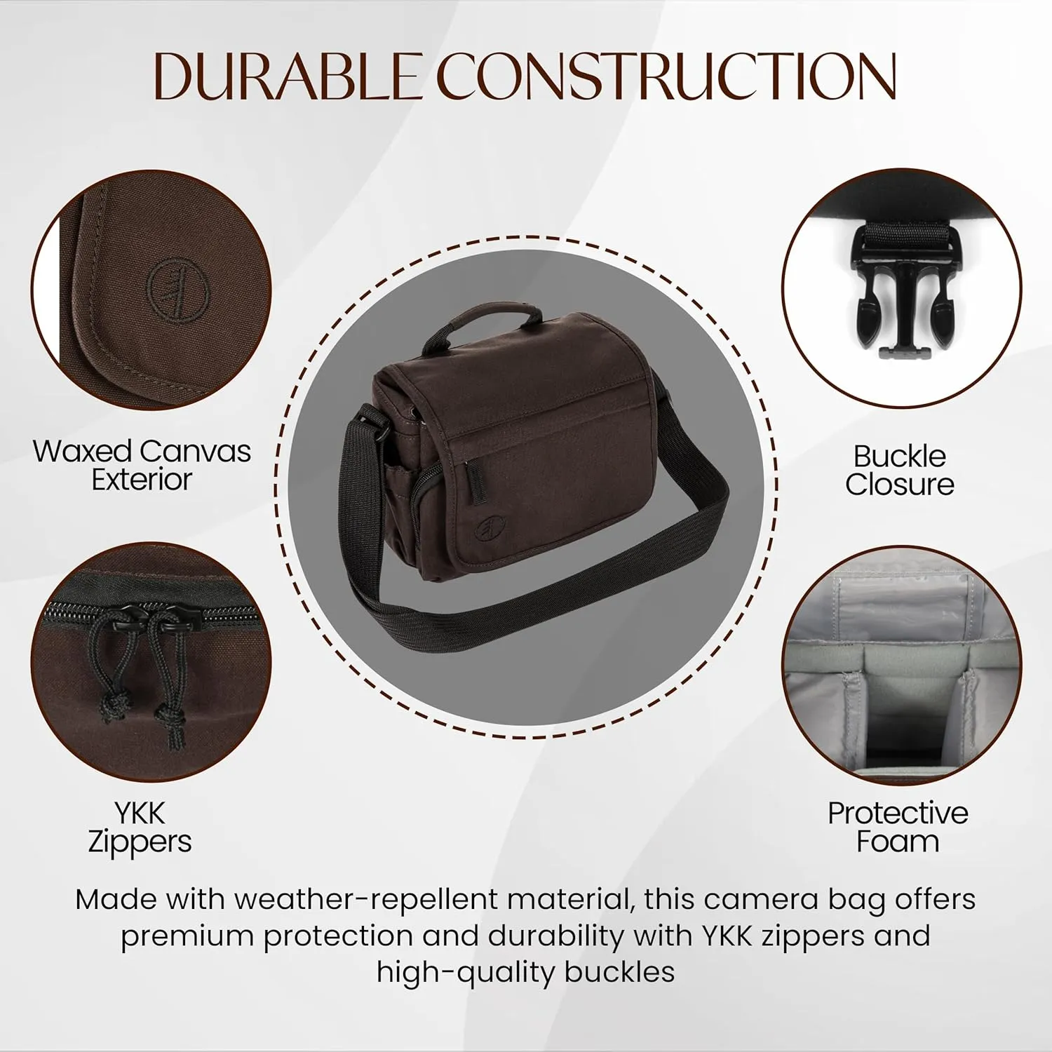 Tamrac Apache 2.2 Camera Bag for Photographers, Camera Case for Photography Accessories, Shoulder Bag for Compact DSLR and Mirrorless Cameras, Crossbody Camera Bag  Black