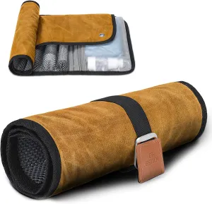 Toiletry Bag for Men, Travel Essentials Travel Toiletry Bag, Water-Resistant Compact Bathroom Roll Organizer for Hygiene, Shaving kit, Gifts for men