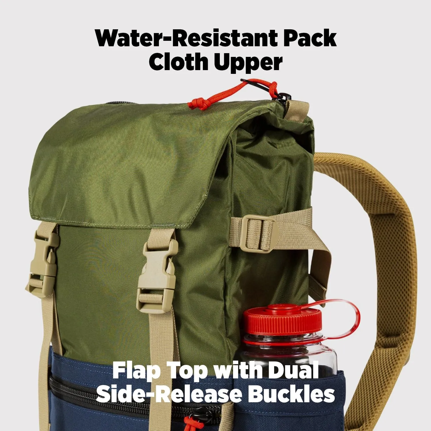 Topo Designs Unisex Rover Pack Classic, Beetle/Spice, One Size