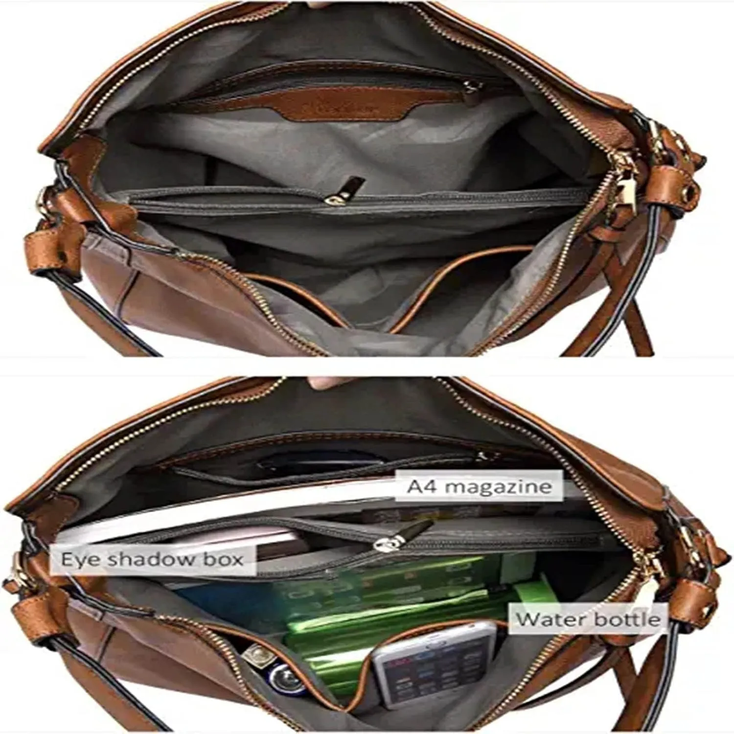 Tote Bag For Women Hobo Handbags Large Designer Ladies Bag Bucket Purse Faux Leather For Shopping Travel