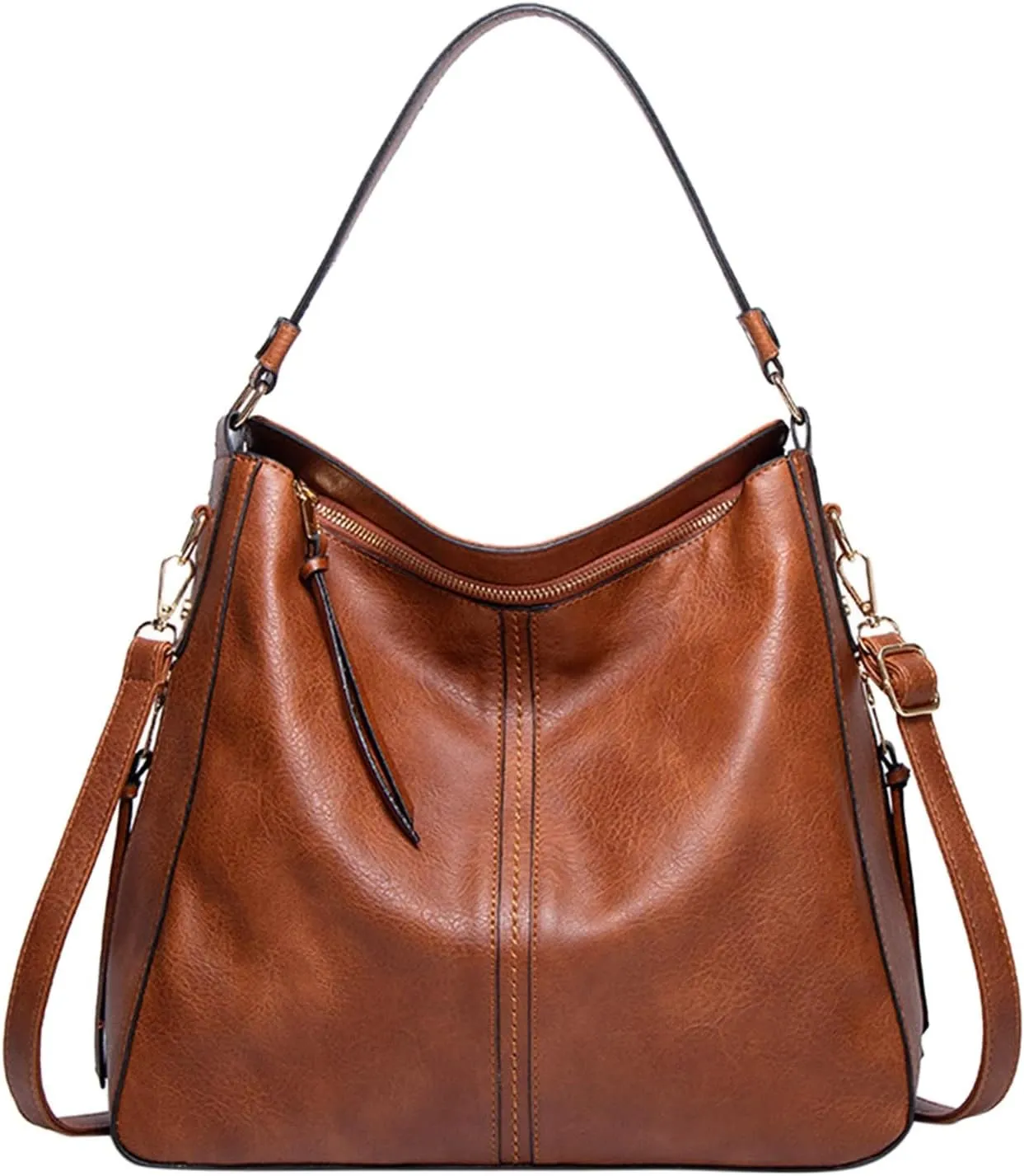 Tote Bag For Women Hobo Handbags Large Designer Ladies Bag Bucket Purse Faux Leather For Shopping Travel
