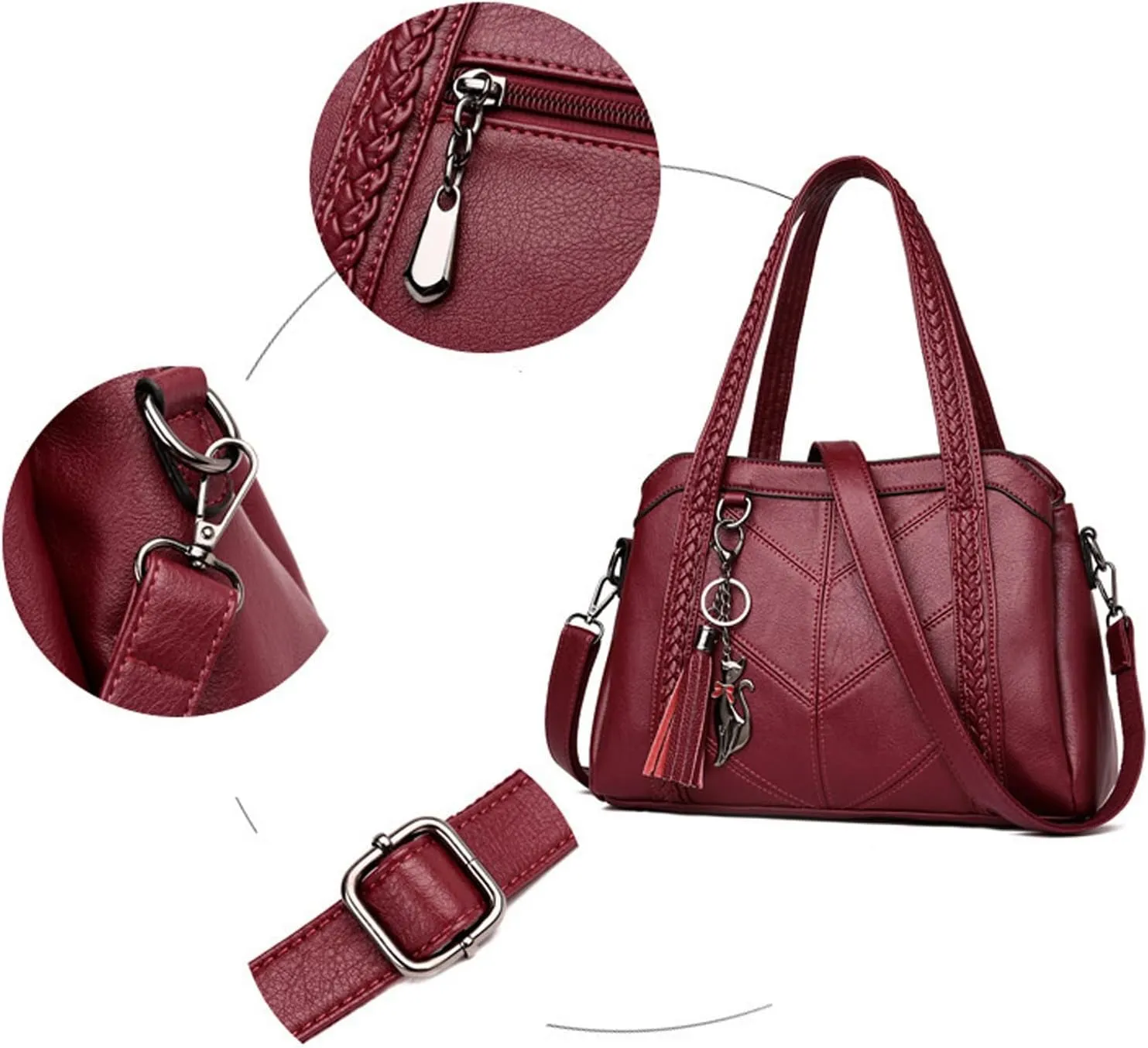 Tote Bag For Women Ladies Large Capacity Hobo Handbag Soft Leather Woman Messenger Bags Luxury Purses Crossbody Handbags R