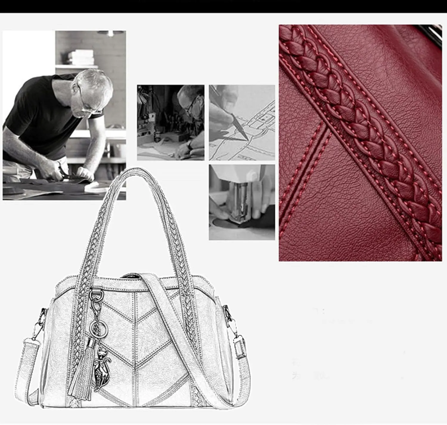 Tote Bag For Women Ladies Large Capacity Hobo Handbag Soft Leather Woman Messenger Bags Luxury Purses Crossbody Handbags R