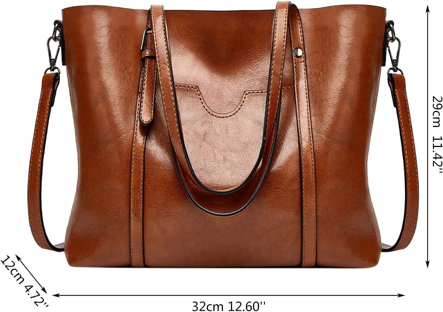 Tote Bag For Women Retro Hobo Handbags Woman Large Designer Ladies Bag Pocket Purse Leather For Daily Shopping Travel A