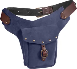 Tote Bag For Women Vintage Medieval Waist Pack Bag Leather Small Purse Leather Sporting Riding Hip Fanny Waist Cos Play L